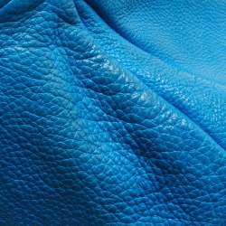 Pre Owned Marc by Marc Jacobs Blue Leather Classic Q Hillier Hobo