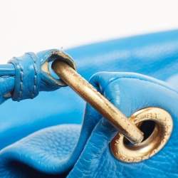 Pre Owned Marc by Marc Jacobs Blue Leather Classic Q Hillier Hobo