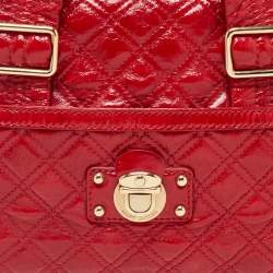 Marc Jacobs Red Quilted Patent Leather Ursula Satchel