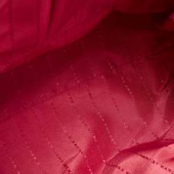 Pre Owned Marc by Marc Jacobs Red Leather Zip Shopper Tote