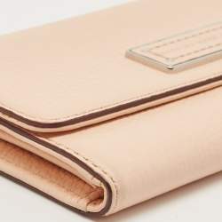 Marc by Marc Jacobs Peach Leather Too Hot To Handle Trifold Wallet
