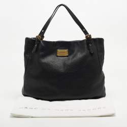 Pre Owned Marc by Marc Jacobs Black Leather Classic Q Shopgirl Tote