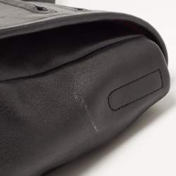 Pre Owned Marc By Marc Jacobs Black Leather Luna Messenger Bag