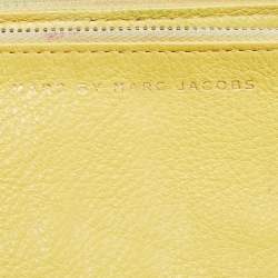 Marc by Marc Jacobs Yellow Leather Classic Q Zip Around Wallet