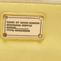 Marc by Marc Jacobs Yellow Leather Classic Q Zip Around Wallet