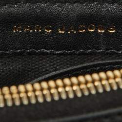Pre Owned Marc by Marc Jacobs Black Quilted Leather Flap Crossbody Bag