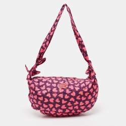 Marc by Marc Jacobs Pink/Purple Pretty Nylon Slingy Hobo
