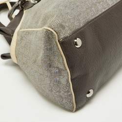 Pre Owned Marc by Marc Jacobs Tri Color Leather and Fabric Shoulder Bag