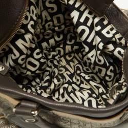 Pre Owned Marc by Marc Jacobs Tri Color Leather and Fabric Shoulder Bag