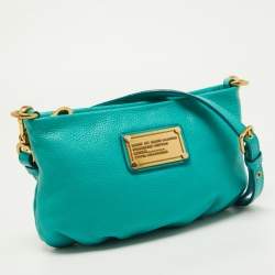 Marc by Marc Jacobs Green Leather Classic Q Percy Crossbody Bag