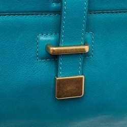 Marc By Marc Jacobs Green Turquoise Leather Zip Pouch
