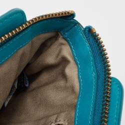 Marc By Marc Jacobs Green Turquoise Leather Zip Pouch