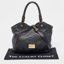 Pre Owned Marc by Marc Jacobs Black Leather Classic Q Francesca Tote