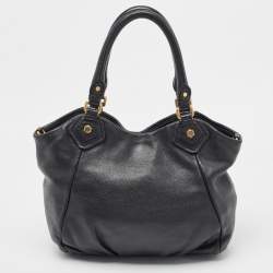 Pre Owned Marc by Marc Jacobs Black Leather Classic Q Francesca Tote
