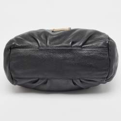 Pre Owned Marc by Marc Jacobs Black Leather Classic Q Francesca Tote