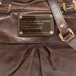 Pre Owned حقيبة مارك باي مارك جاكوبس Q بيبي غروفي جلد سوداء