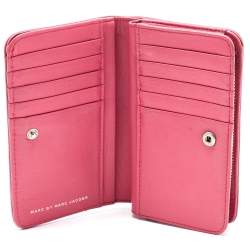 Marc by Marc Jacobs Pink Leather Zip Around Wallet