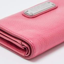 Marc by Marc Jacobs Pink Leather Zip Around Wallet