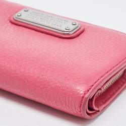 Marc by Marc Jacobs Pink Leather Zip Around Wallet