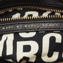 Pre Owned Marc by Marc Jacobs Black Leather Classic Q Groovee Satchel