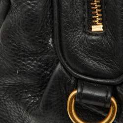 Pre Owned Marc by Marc Jacobs Black Leather Classic Q Groovee Satchel