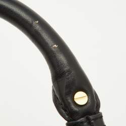 Pre Owned Marc by Marc Jacobs Black Leather Classic Q Groovee Satchel