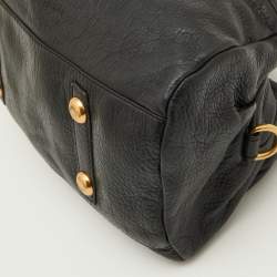 Pre Owned Marc by Marc Jacobs Black Leather Classic Q Groovee Satchel