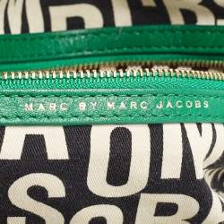 Pre Owned Marc by Marc Jacobs Green Leather Turnlock Faridah Hobo