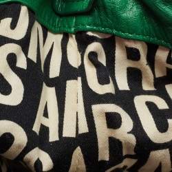 Pre Owned Marc by Marc Jacobs Green Leather Turnlock Faridah Hobo