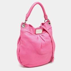 Pre Owned Marc by Marc Jacobs Pink Leather Classic Q Hillier Hobo