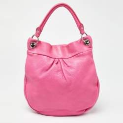 Pre Owned Marc by Marc Jacobs Pink Leather Classic Q Hillier Hobo