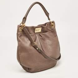 Pre Owned Marc by Marc Jacobs Beige Leather Classic Q Hillier Hobo