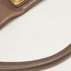 Pre Owned Marc by Marc Jacobs Beige Leather Classic Q Hillier Hobo