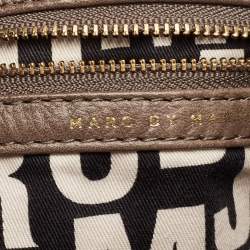 Pre Owned Marc by Marc Jacobs Beige Leather Classic Q Hillier Hobo