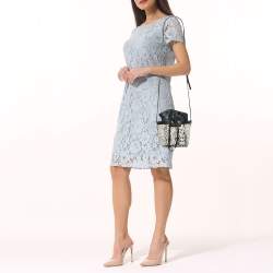 Pre Owned Marc by Marc Jacobs Tri Color Snakes Print Leather Bucket Bag