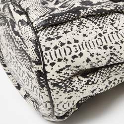 Pre Owned Marc by Marc Jacobs Tri Color Snakes Print Leather Bucket Bag