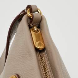 Marc by Marc Jacobs Grey Leather Classic Q Percy Crossbody Bag