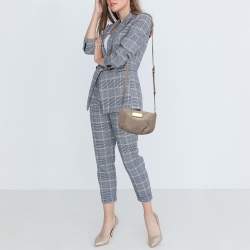 Marc by Marc Jacobs Grey Leather Classic Q Percy Crossbody Bag