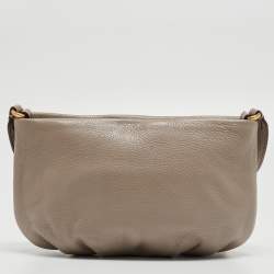 Marc by Marc Jacobs Grey Leather Classic Q Percy Crossbody Bag