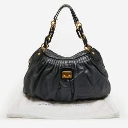 Marc by Marc Jacobs Metallic Grey Leather Hobo
