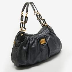 Marc by Marc Jacobs Metallic Grey Leather Hobo