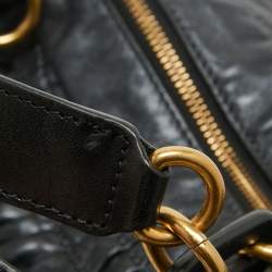 Marc by Marc Jacobs Metallic Grey Leather Hobo