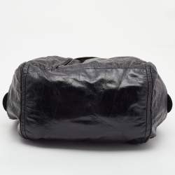 Marc by Marc Jacobs Black Glossy Leather Shoulder Bag