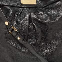 Pre Owned Marc by Marc Jacobs Black Leather Classic Q Hillier Hobo