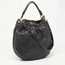 Pre Owned Marc by Marc Jacobs Black Leather Classic Q Hillier Hobo