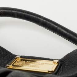 Pre Owned Marc by Marc Jacobs Black Leather Classic Q Hillier Hobo