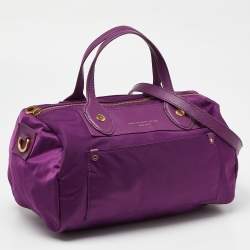 Marc by Marc Jacobs Purple Nylon and Leather Preppy Satchel