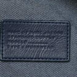 Marc by Marc Jacobs Two Tone Blue Denim Double Zip Backpack