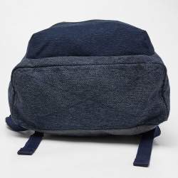 Marc by Marc Jacobs Two Tone Blue Denim Double Zip Backpack