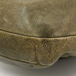 Pre Owned Marc by Marc Jacobs Olive Green Leather Classic Q Hillier Hobo